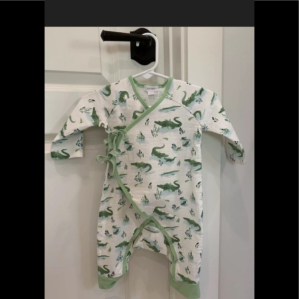 Angel dear alligator romper 3-6 months